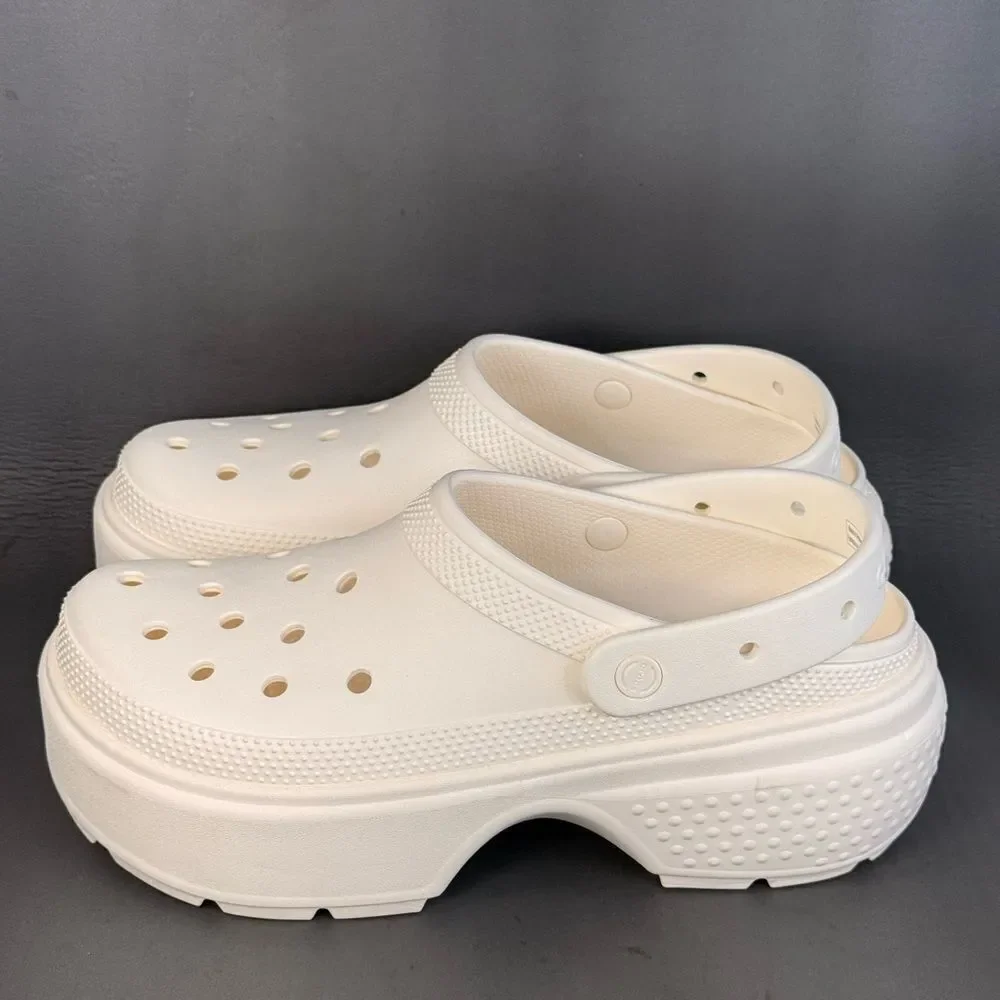 Crocs Stomp Clog 'Chalk' Iconic Comfort shoes mens size 12 new without box